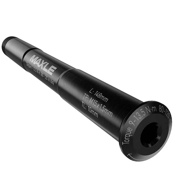RockShox, MAXLE ULTIMATE, Thru Axle, Front, 15x100mm TA, Length: 148mm, Thread Length: 9mm, Thread Pitch: M15x1.50, PIKE, RS1, Lyrik B1, Yari