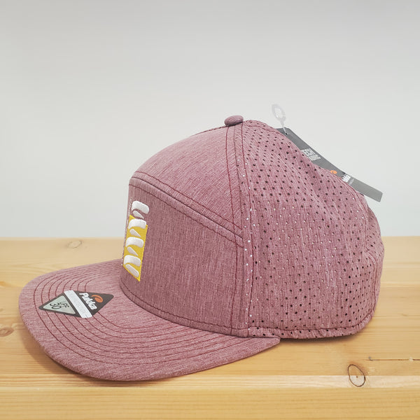 tradesman hat maroon heather