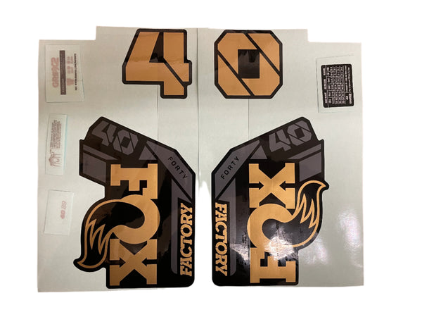 2025 FOX Gold Decals