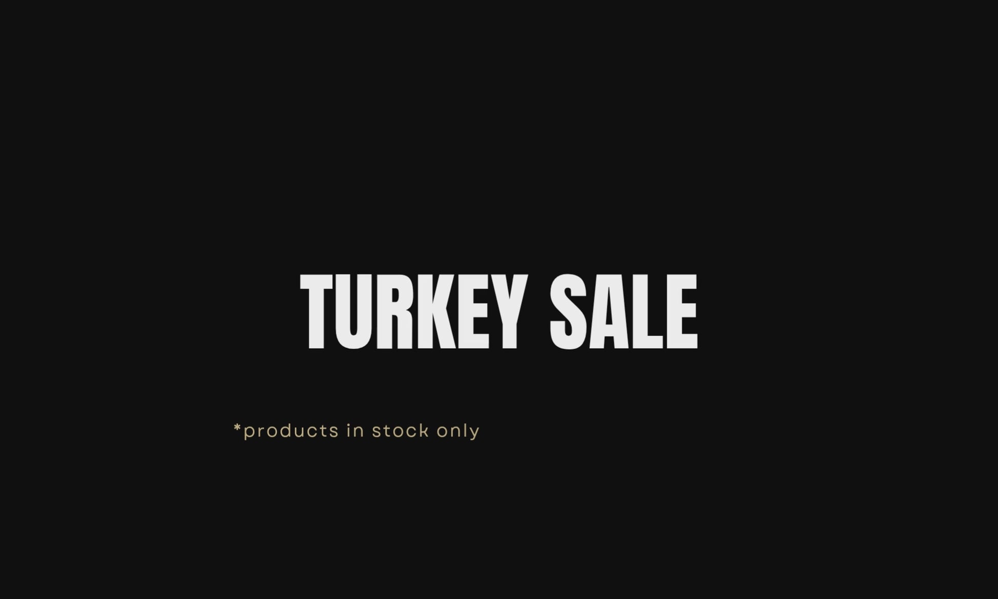 turkey sale