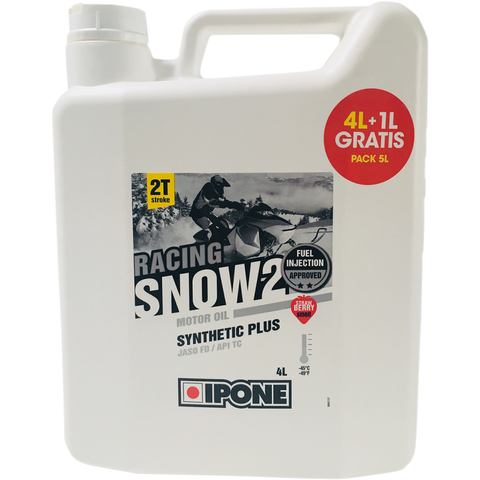 IPONE SNOW RACING Oil, 2T Stroke, 4 Liters + 1L